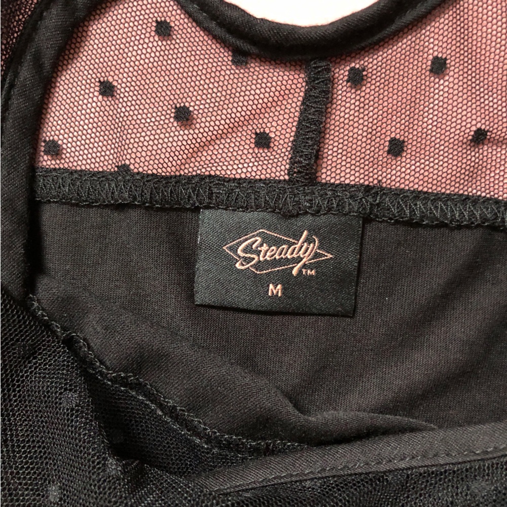 NWT Small/Medium Rocksteady Miss Fancy Top Retro Pinup Rockabilly Goth Modcloth - Picture 7 of 8